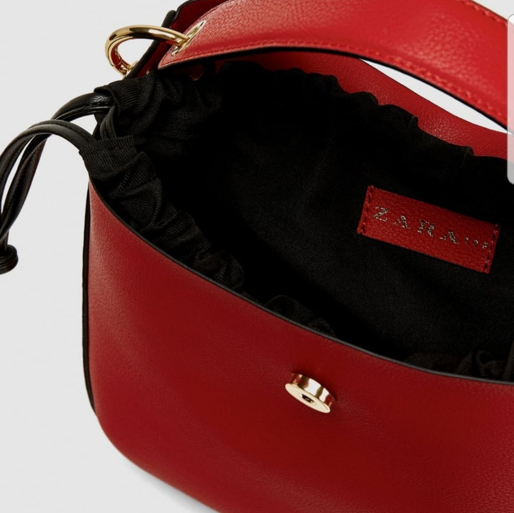 Brand New Zara Medium  Bucket  Bag - Picture 4 of 7